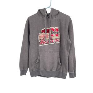 Gear Gray Men's Classic‎ 1869 Nebraska Huskers Hoodie Sweater - Size Medium